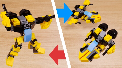 Micro boat transformer mech - Dread Fin
 4 - transformation,transformer,LEGO transformer