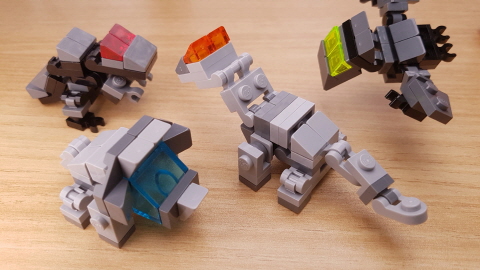 T-Rex(Tyrannosaurus) Baby Dino Transformer Robot
 9 - transformation,transformer,LEGO transformer