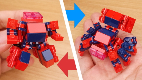 Micro brick spider transformer mech - Taranty
 3 - transformation,transformer,LEGO transformer