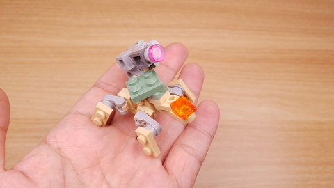 Micro brick 2x2 turtle combiner transformer mech - Gun Turtle
 2 - transformation,transformer,LEGO transformer