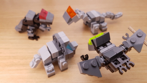 Triceratops Baby Dino Transformer Robot
 3 - transformation,transformer,LEGO transformer