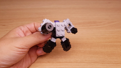Micro LEGO brick gun transformer mech - Black Trigger
 2 - transformation,transformer,LEGO transformer