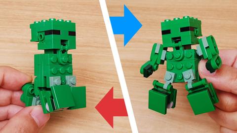 Micro LEGO brick transformer mech - Viner
 4 - transformation,transformer,LEGO transformer