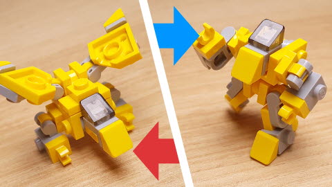 Yellow Eagle - Eagle Transformer Mech
 13 - transformation,transformer,LEGO transformer