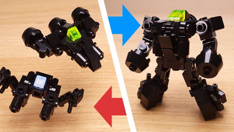 Black Arms - Fighter Jet&Hovercrafet Combiner Robot(transformer mech)
 6 - transformation,transformer,LEGO transformer