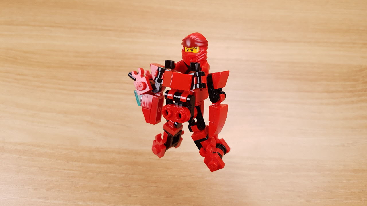 Micro Asian Dragon type transformer robot - Red Dragon
 2 - transformation,transformer,LEGO transformer