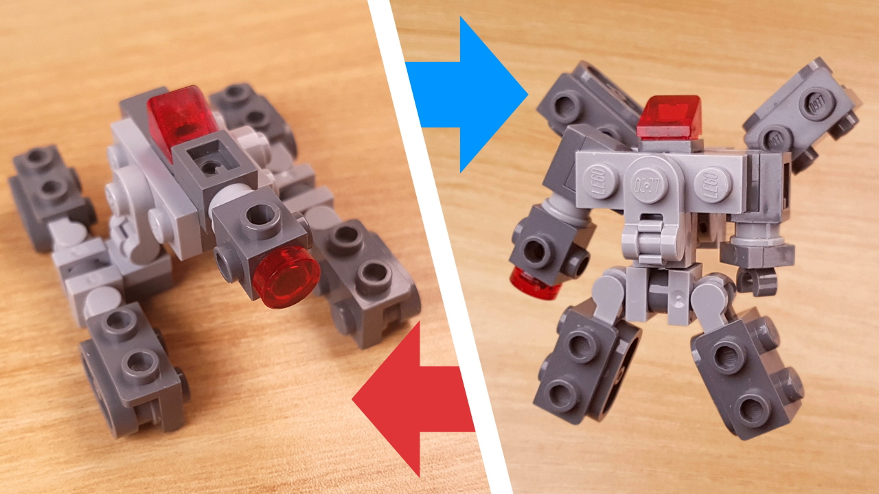 戦車に変形する「メガトロン」っぽいミニレゴ変形ロボ - メガショット
 0 - 変身,変身ロボ,レゴ変身ロボ