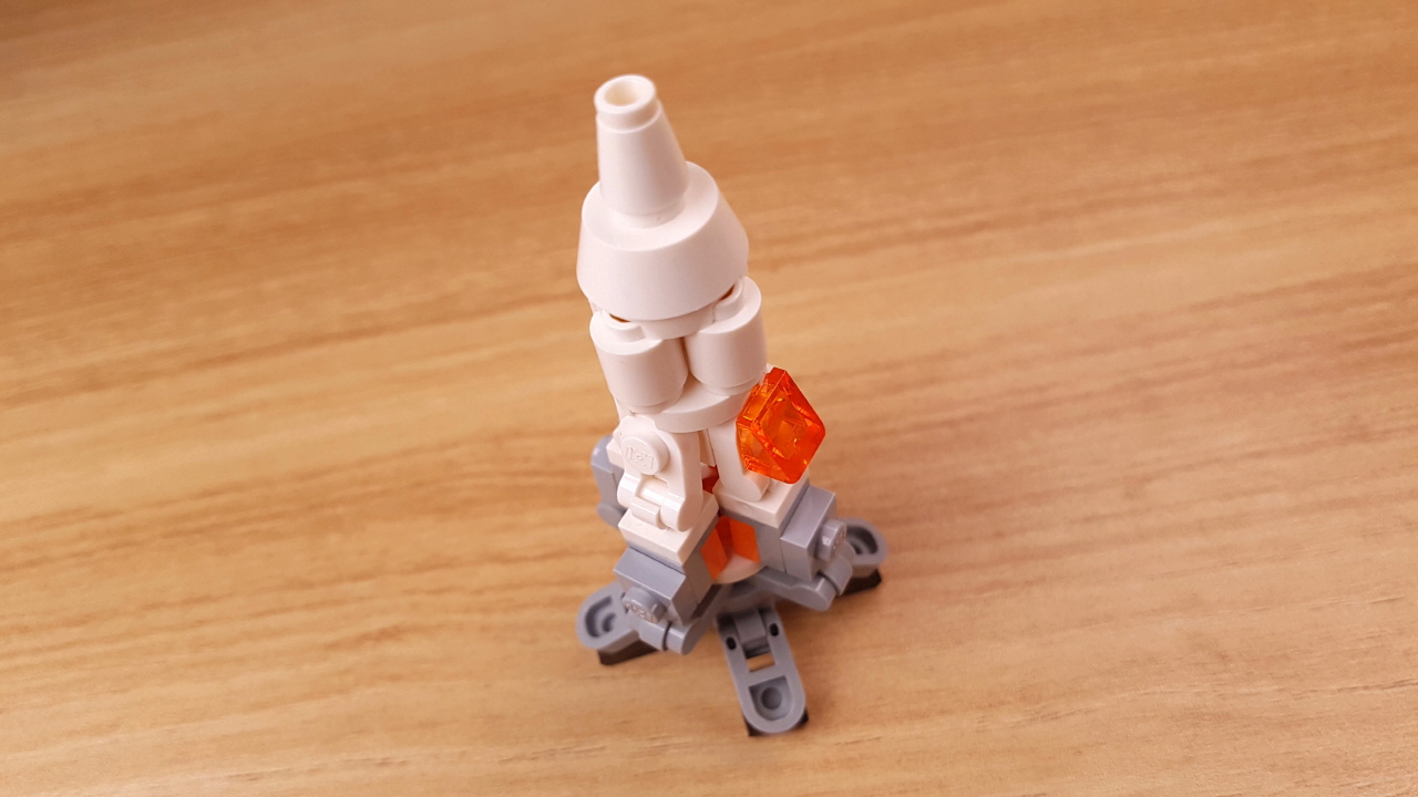 宇宙ロケットタイプ宇宙船に変形するミニレゴ変形ロボ - ロケットX
 5 - 変身,変身ロボ,レゴ変身ロボ