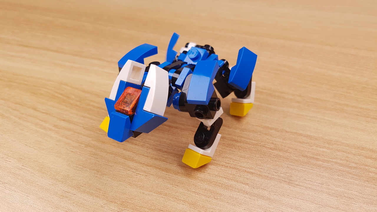 Micro wolf type transformer mech - Thunder Wolf
 2 - transformation,transformer,LEGO transformer