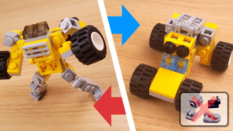 Micro buggy car type transformer mech - Buggy Buggy 5 - transformation,transformer,LEGO transformer