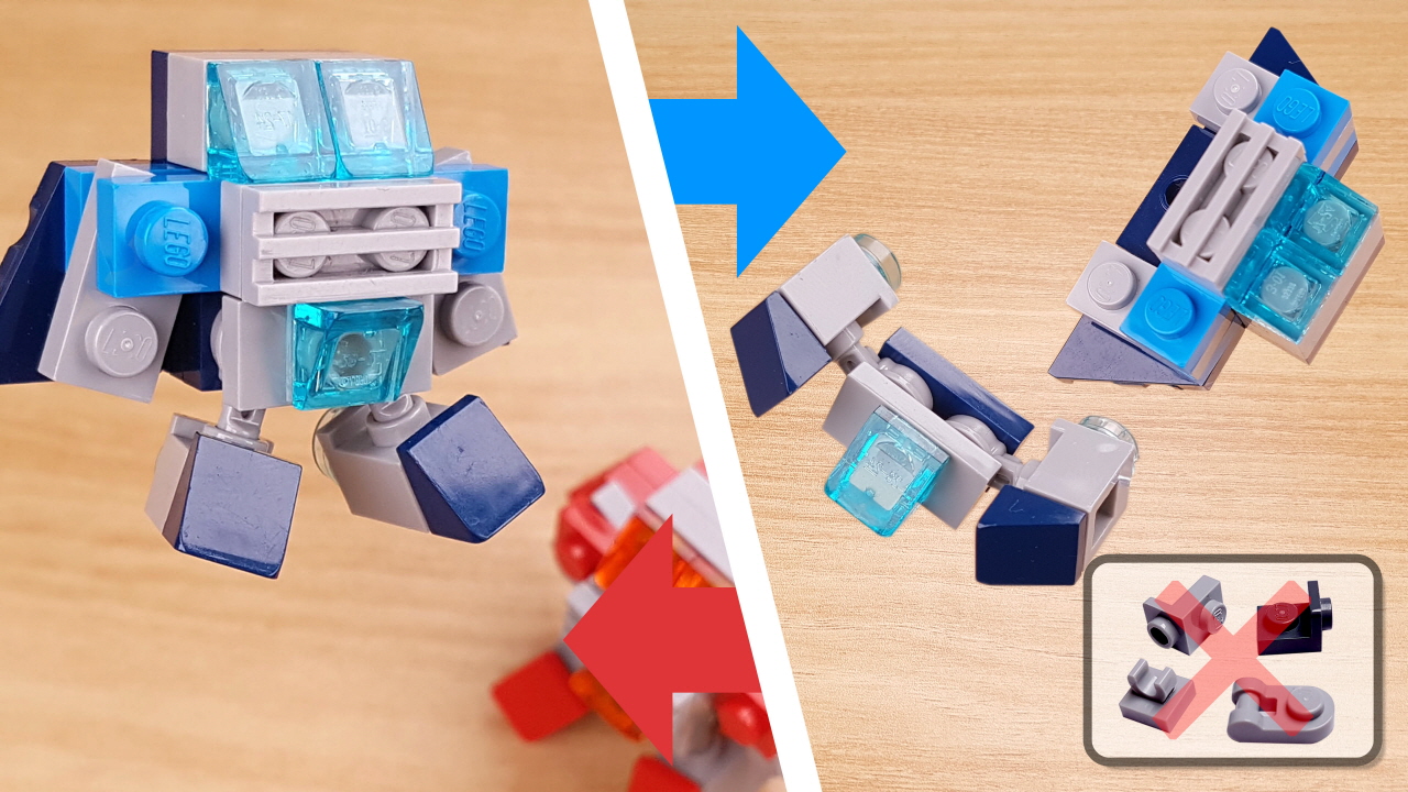 쉬운 부품으로 만드는 초미니 초간단 합체 로봇 - 쥬니어 0 - 변신,변신로봇,레고변신로봇