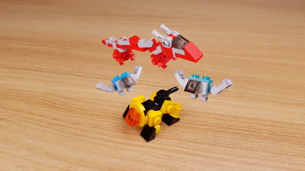 ドラゴン、ライオン、そして2羽の鳥が合体するロボ - 「ワイルドDLB2」
 5 - 変身,変身ロボ,レゴ変身ロボ