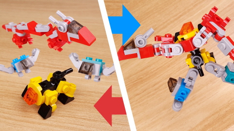 Micro animals combiner mech - Wild DLB2 1 - transformation,transformer,LEGO transformer