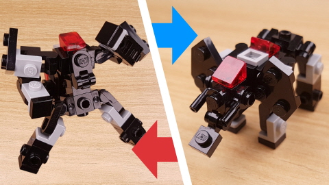 Micro elephant transformer mech - EL Kaiser 3 - transformation,transformer,LEGO transformer