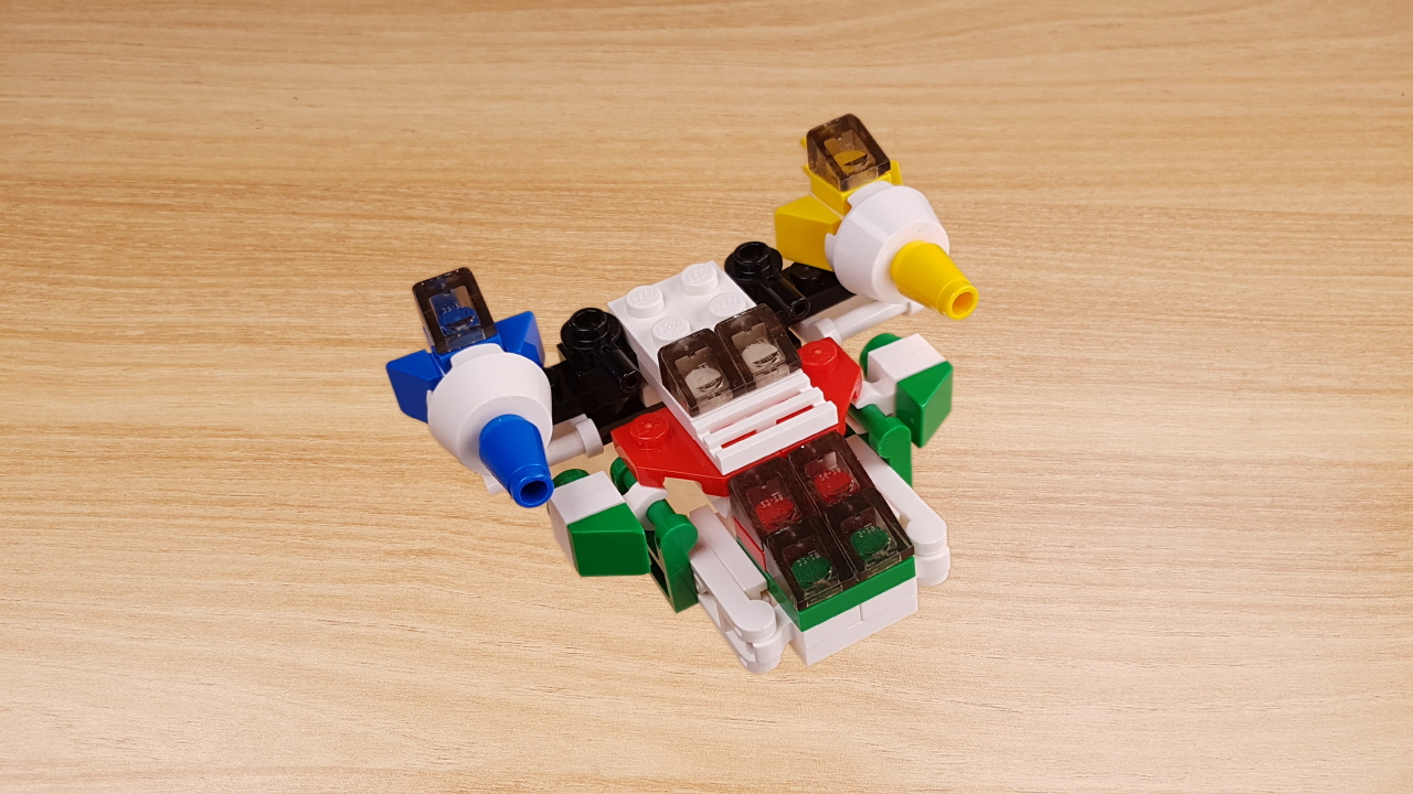 Micro 5 vehicles combiner robot 'Mega Fighter'(similar to Power Ranger's Megazord)
 2 - transformation,transformer,LEGO transformer