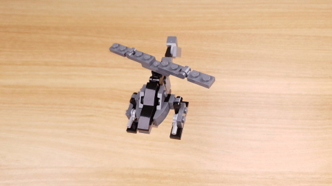 Micro helicopter transformer mech - Super Kick 4 - transformation,transformer,LEGO transformer