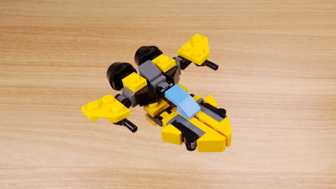 Micro boat transformer mech - Dread Fin 3 - transformation,transformer,LEGO transformer