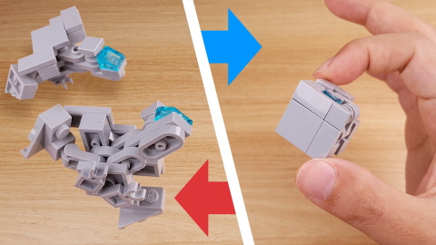 Micro cube type transformer mech - Cubird 4 - transformation,transformer,LEGO transformer