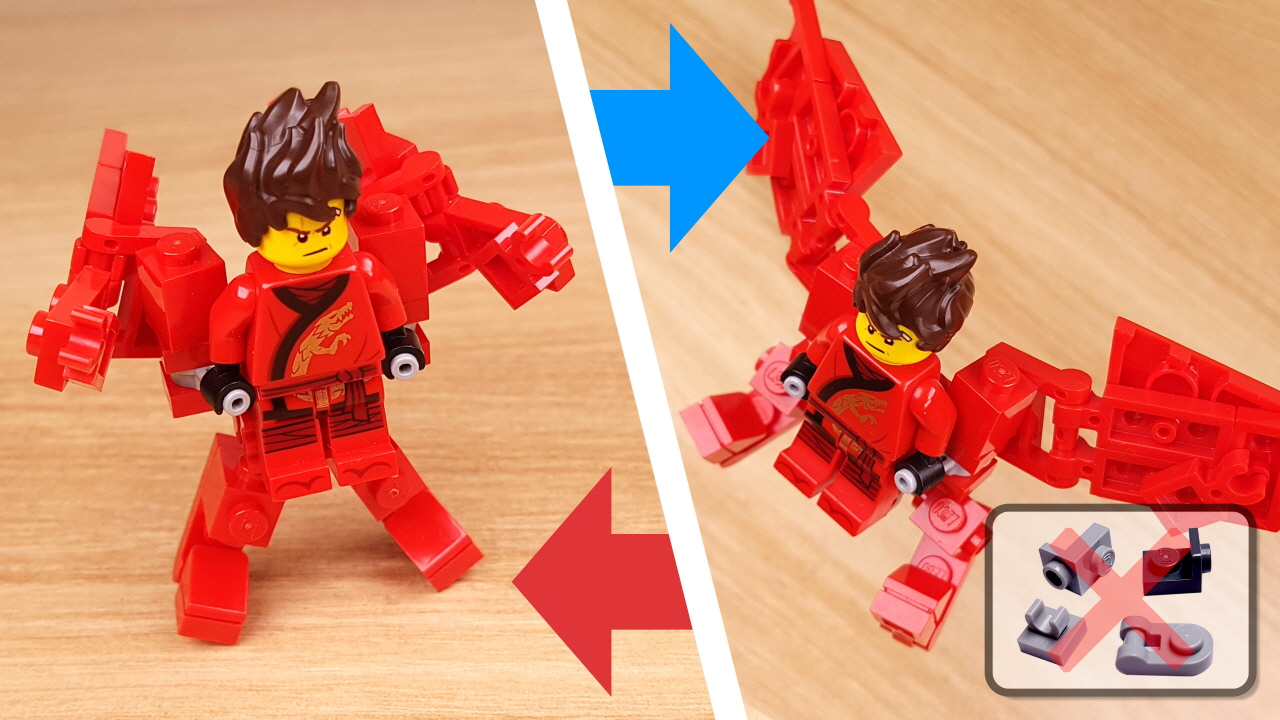 Micro transformer mech - Ninja wing suit mini version
 0 - transformation,transformer,LEGO transformer