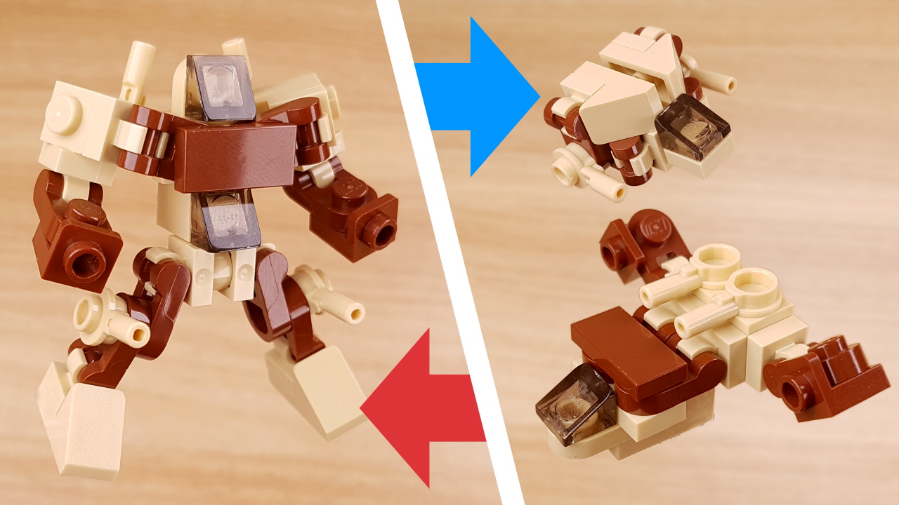 Micro combiner transformer mech - Cliffhanger 
 0 - transformation,transformer,LEGO transformer
