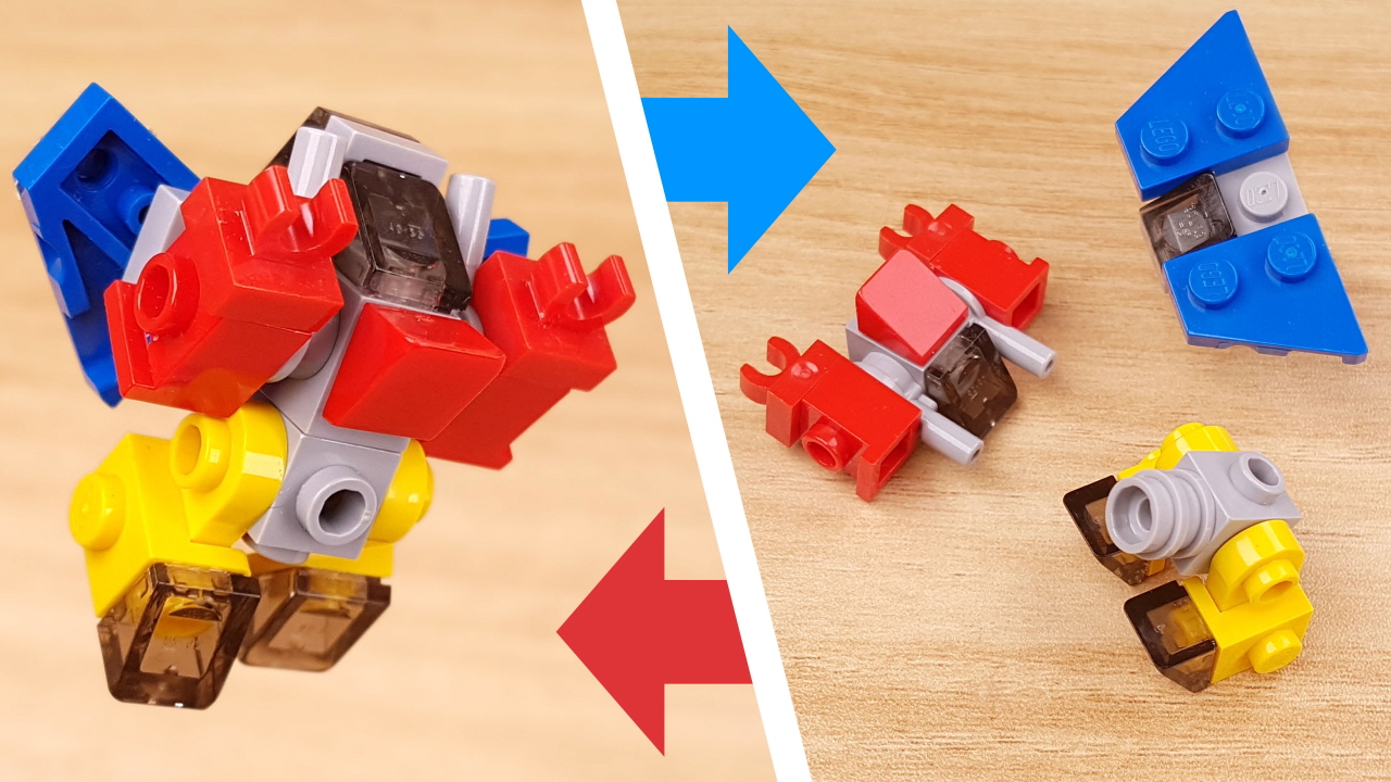 23個のパーツで作れるミニ合体ロボ - 「モンスタースレイヤー」
 0 - 変身,変身ロボ,レゴ変身ロボ