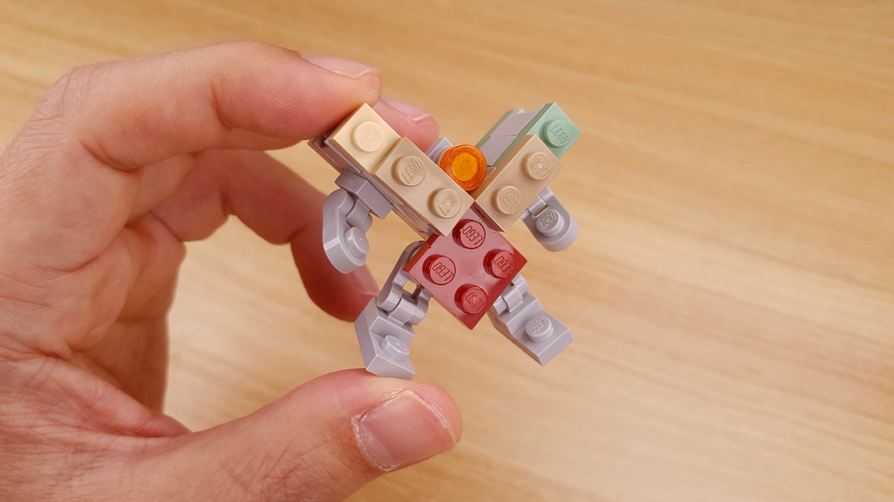 Micro brick easy to build 2x2 cube transformer mech - Cubiskhan
 1 - transformation,transformer,LEGO transformer