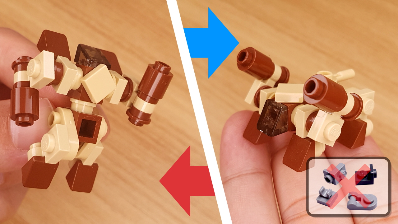 Micro brick easy to build Liger transformer mech - Laizen
 0 - transformation,transformer,LEGO transformer
