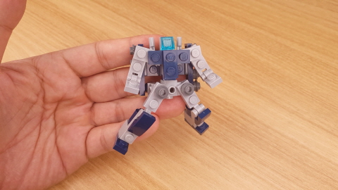 Micro brick easy to build combiner transformer mech - Blue Snow 2 - transformation,transformer,LEGO transformer