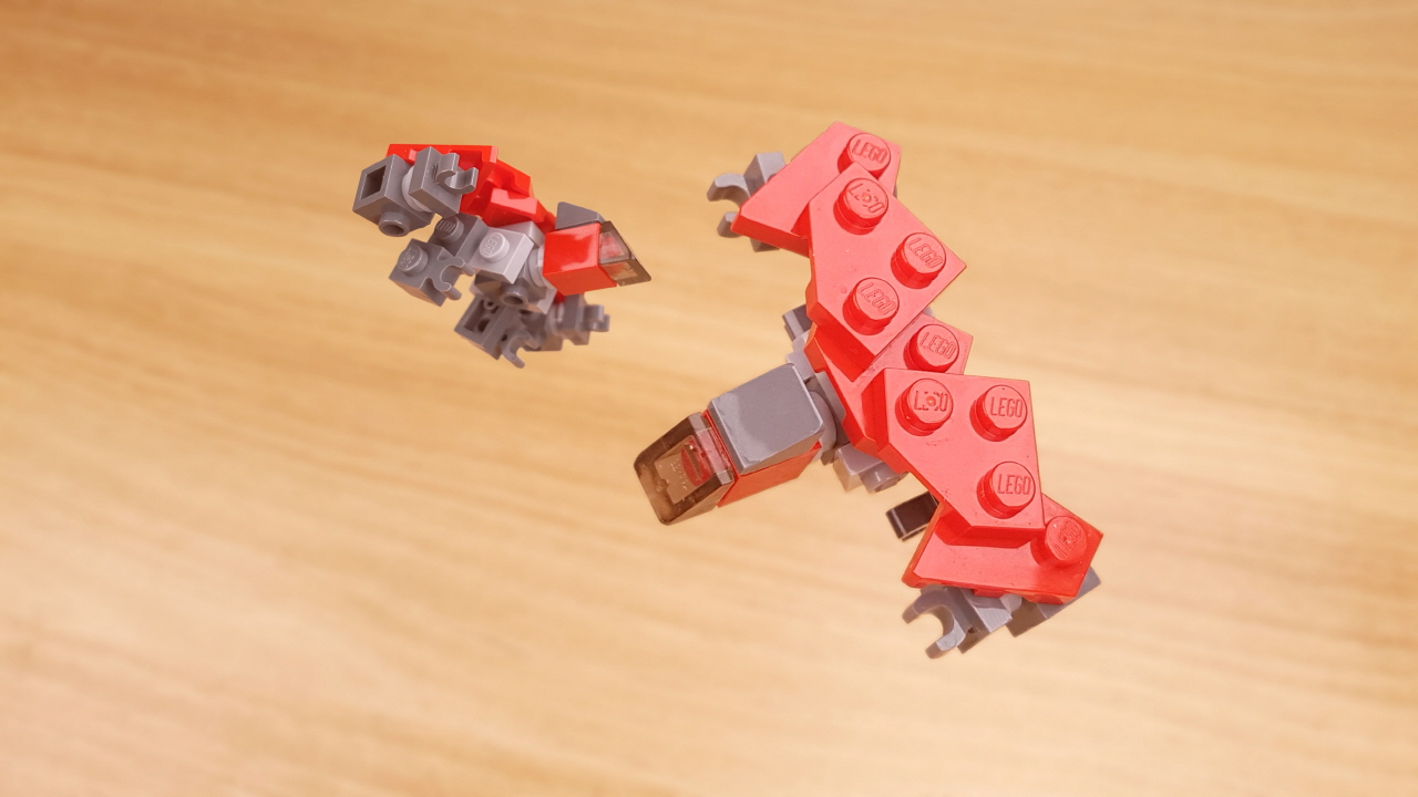 Micro brick Condor transformer mech - Redcon
 2 - transformation,transformer,LEGO transformer