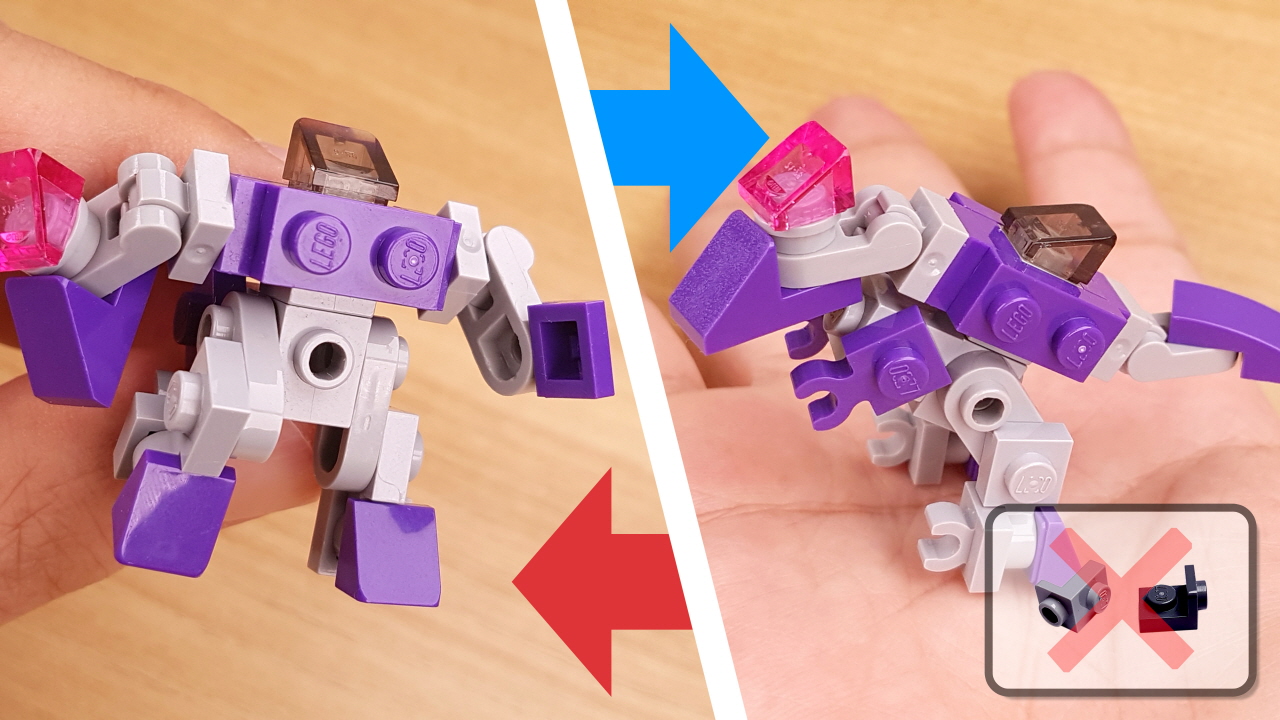 Micro brick T-Rex transformer mech - MegaRex
 0 - transformation,transformer,LEGO transformer