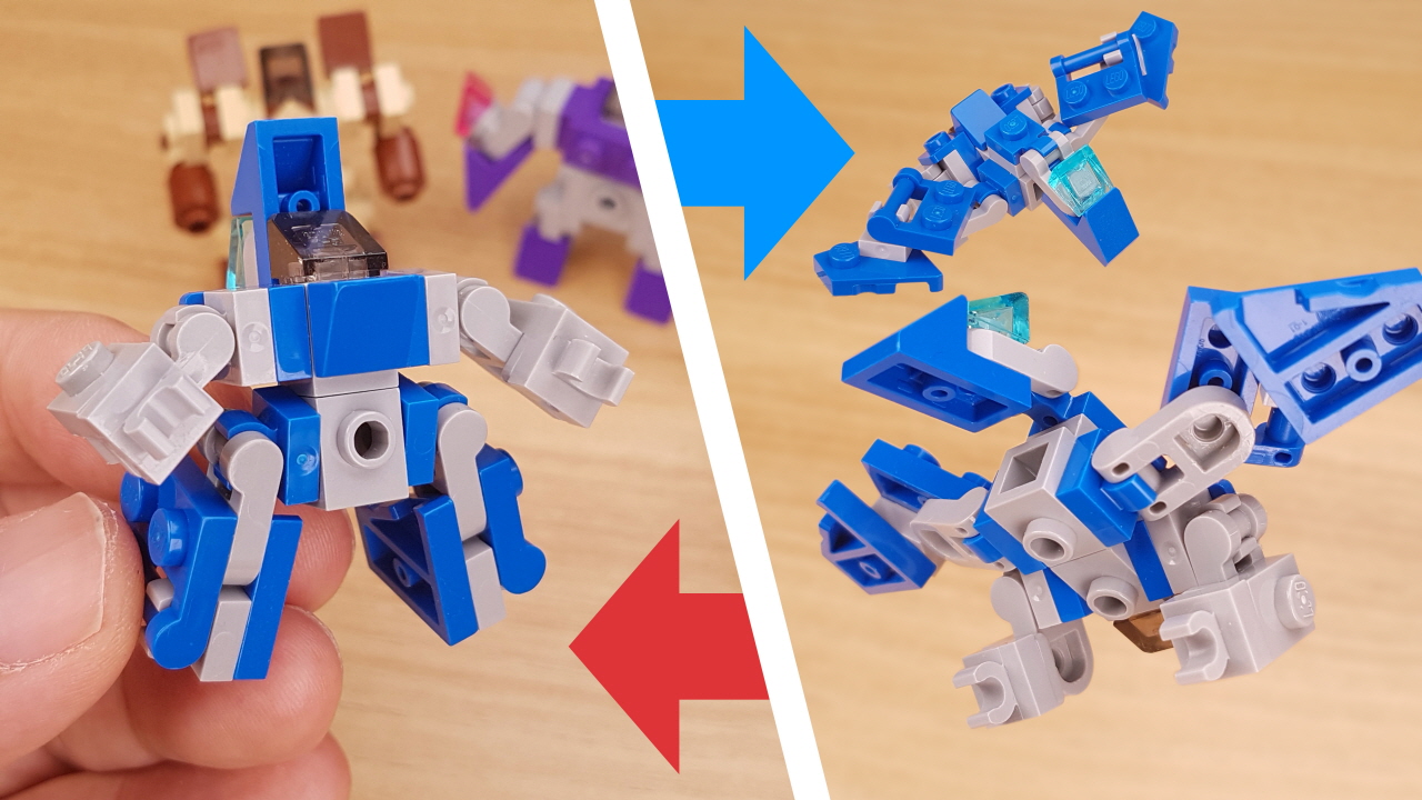 Micro brick Pteranodon transformer mech - BigFoot
 0 - transformation,transformer,LEGO transformer