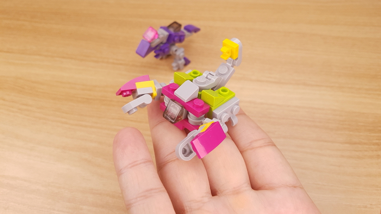 Micro brick Scorpion transformer mech - Scorpong
 2 - transformation,transformer,LEGO transformer