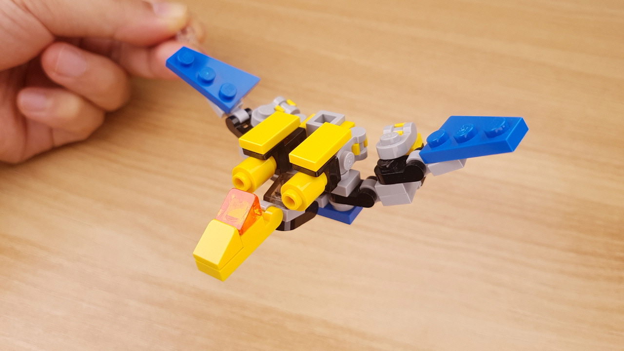 Micro brick Pteranodon transformer mech - Heavy Wings
 1 - transformation,transformer,LEGO transformer