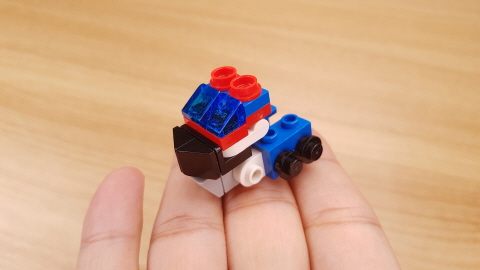 Micro brick trailer truck transformer mech - Trailer Boy 1 - transformation,transformer,LEGO transformer