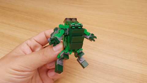 Micro brick crocodile transformer mech - Crocky 2 - transformation,transformer,LEGO transformer