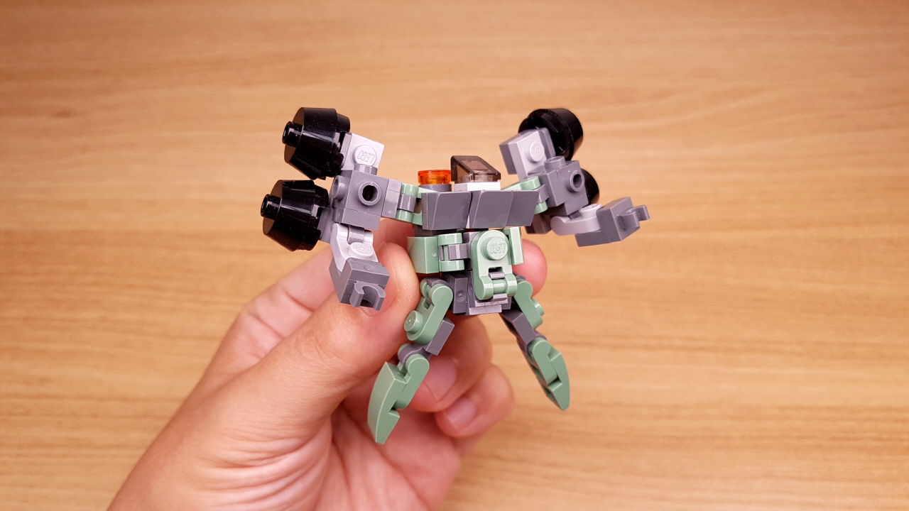Micro LEGO brick cannon tank transformer mech - Monster Gun
 1 - transformation,transformer,LEGO transformer