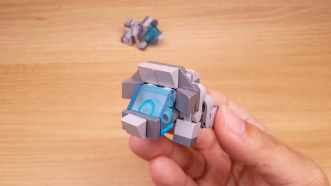 Micro LEGO brick Triceratops dino transformer mech - Tops Ver.2 1 - transformation,transformer,LEGO transformer