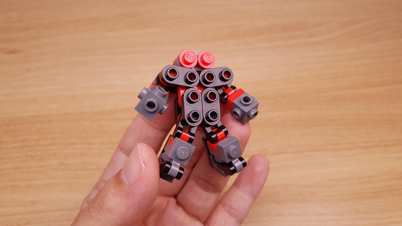 Micro LEGO brick Golem transformer mech - Angry Golem
 1 - transformation,transformer,LEGO transformer