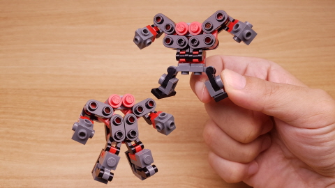 Micro LEGO brick Golem transformer mech - Angry Golem 1 - transformation,transformer,LEGO transformer