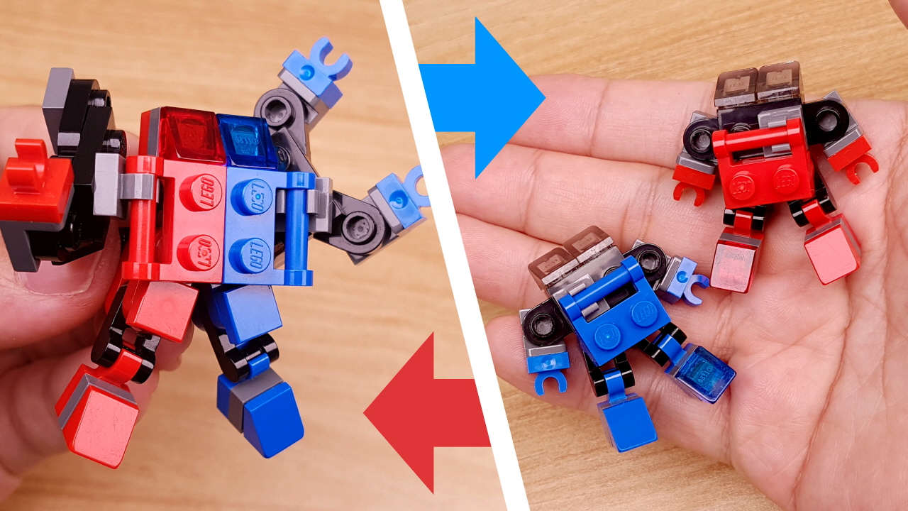 Micro LEGO brick Combiners transformer mech - Super R&B
 0 - transformation,transformer,LEGO transformer