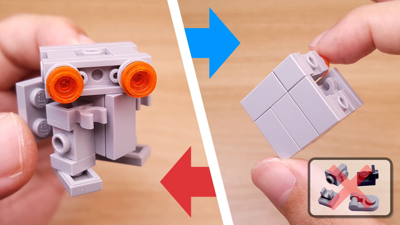 Micro LEGO brick Mars exploration transformer mech - Easy Cubot
 0 - transformation,transformer,LEGO transformer
