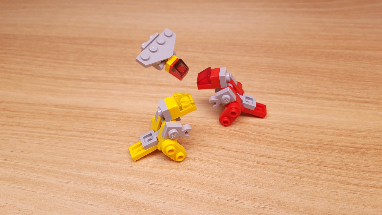 뚱보라 놀리지 마라! 나름 멋진 3단 합체로봇 - 미니카이저 2 - 변신,변신로봇,레고변신로봇