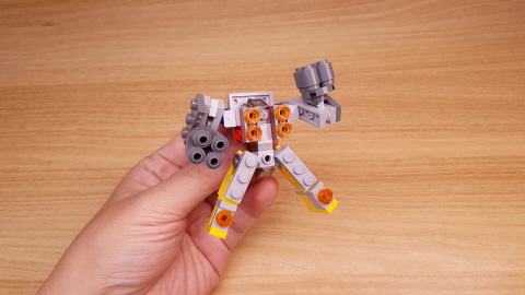 Micro LEGO brick combiner transformer mech - Grayman 2 - transformation,transformer,LEGO transformer