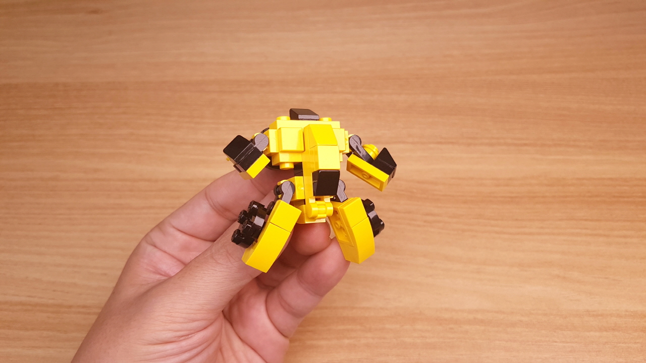 Micro LEGO brick racing car transformer mech - Double Punch
 1 - transformation,transformer,LEGO transformer