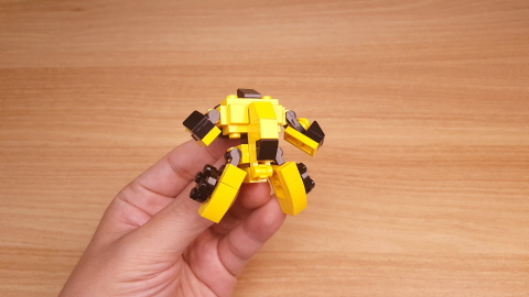 Micro LEGO brick racing car transformer mech - Double Punch 2 - transformation,transformer,LEGO transformer
