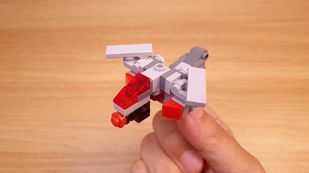 Micro LEGO brick helicopter transformer mech - GigaHeli
 2 - transformation,transformer,LEGO transformer