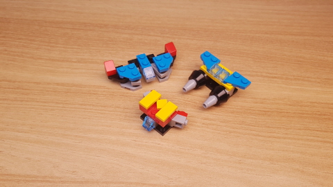 Micro LEGO brick combiner transformer mech - Captain NJ 1 - transformation,transformer,LEGO transformer