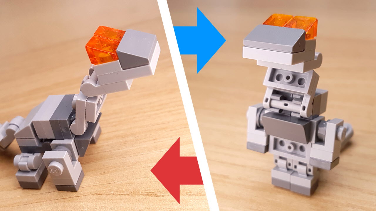 Brontosaurus Baby Dino Transformer Robot
 0 - transformation,transformer,LEGO transformer