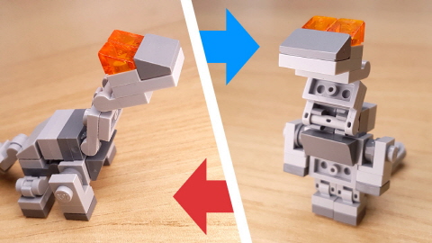 Brontosaurus Baby Dino Transformer Robot 11 - transformation,transformer,LEGO transformer