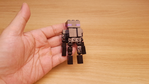 Micro LEGO brick monster mob transformer mech - Lastman (similar to Enderman) 2 - transformation,transformer,LEGO transformer